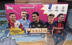 2023-24 Topps Merlin Chrome UEFA Champion Soccer Hobby Box Factory Sealed 1 Auto - Picture 1 of 2