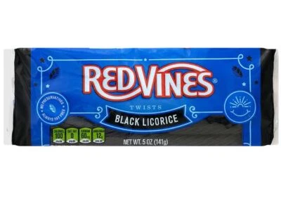 Red Vines BLACK ALCAÇUZ TWISTS 5 oz. Caixa de teatro de doces de alcaçuz ** BB 1/2026 ** - Imagem 1 de 2