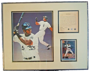 Frank Thomas MLB #2396 lithograph of Painting By Tim Cortes Framed 13” X 11” - Picture 1 of 3