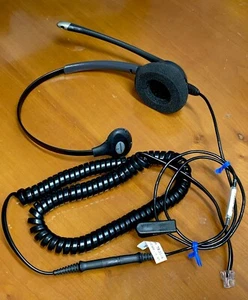 Plantronics SupraPlus HW251N Black Headband Headset Out Of Box - Zdjęcie 1 z 6