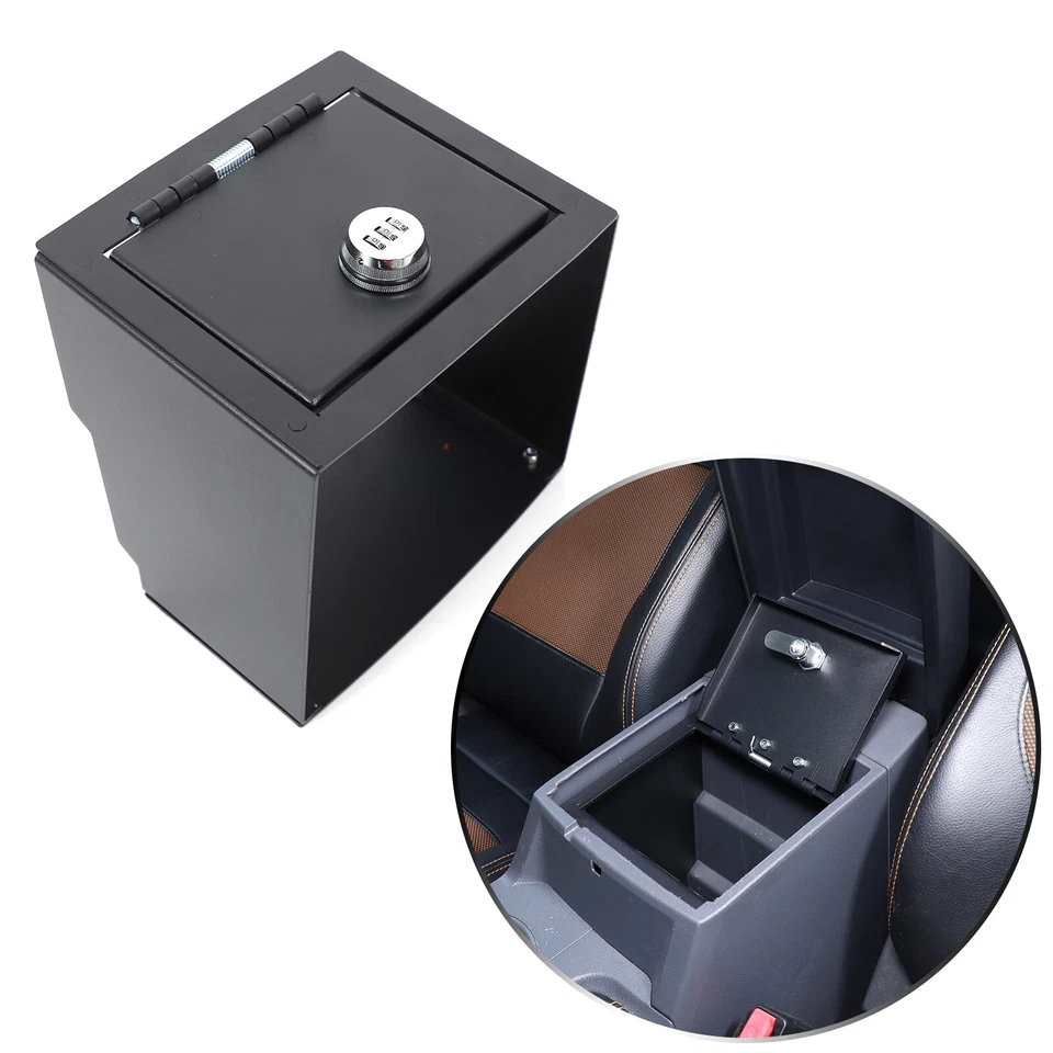 Center Console Safe Gun Vault Storage Lock Box Fits Ford Ranger T7 T8 2015-2022 - Image 1 of 4