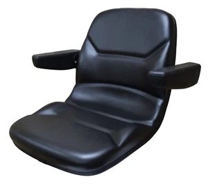 Walker Mower Seat With Armrests Zero Turn High Back Black AGCO Cub Cadet - Picture 1 of 5