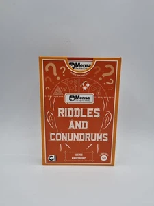 Mensa Riddles Conundrums 50 Karten Pack Neu & Versiegelt 14+ Alter £ 9,99 UVP Kostenlose P&P - Bild 1 von 6