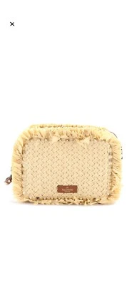 Bolso Bandolera Valentino Garavani Rockstud Cámara Rafia con Cuero Marrón Foto 1 de 4