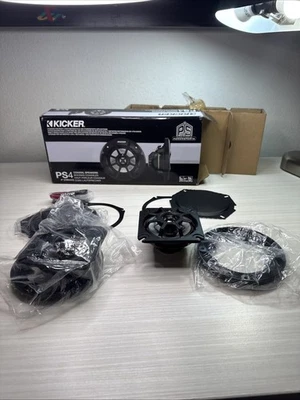 Altavoces marinos coaxiales bidireccionales Kicker PS44 30W RMS 4" PS Series (faltan cubiertas) Foto 1 de 4