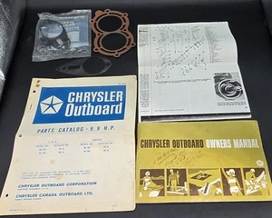 Lot Of Vintage Chrysler Outboard Parts Catalog Owners Manual And More - Picture 1 of 6