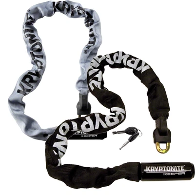 Kryptonite Keeper 785 7mm Steel Chain Lock Bundle Integrated Keyed Disc Style - Image 1 of 3