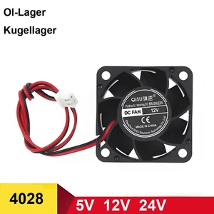 Gehäuselüfter 4028 Lüfter Kühler PC Computer Gehäuse DC Bürstenloser 5 - 24 Volt - Afbeelding 1 van 6