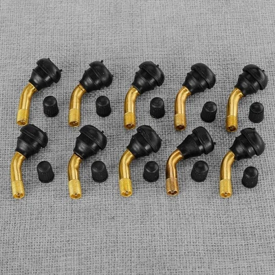 Vástago de válvula de neumático de rueda de ciclomotor scooter ángulo de 90 grados 10x A2 Foto 1 de 4