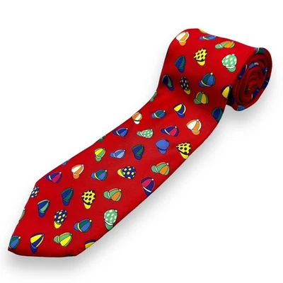 Alynn Ropa para el Cuello Gorras de Jockey Rojo Ecuestre Colorido Sombrero Corbata de Seda para Hombres 57 Pulgadas Foto 1 de 4