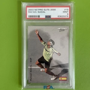 RAFAEL NADAL - 2003 Netpro Elite 2000 #19 - PSA 9 - Rookie Card - Picture 1 of 3
