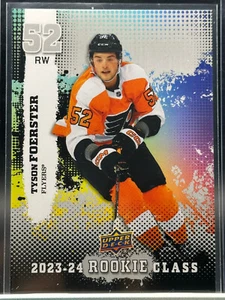 2023-24 Upper Deck Serie 1 Tyson Foerster Clase Conmemorativa #CC-6 Flyers RC - Imagen 1 de 2