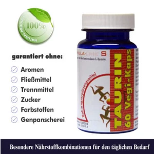 Taurin 60 Vegi-Kaps - Beste HANNES' Qualität - Bild 1 von 1