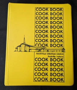 VINTAGE COOKBOOK Rockville Indiana Christian Church 3 ring Binder 1984 - Bild 1 von 2