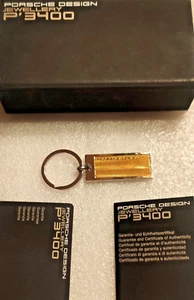 Portachiavi Porsche Design Argento 925 Lusso Nuovo IMBALLO ORIGINALE P3400 RARO #07 - Foto 1 di 3