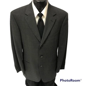 Hugo Boss Men EINSTEIN Sport Coat Charcoal Wool Jacket 3 Btn Modern Blazer 38 L - Picture 1 of 6
