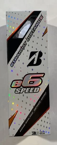 Palline da golf BRIDGESTONE e6 Speed confezione da 3 1 manicotto BIANCHE precisione distanza dritta - Foto 1 di 6