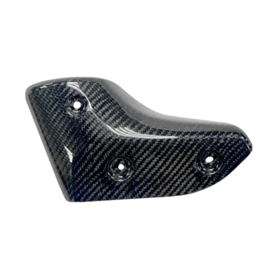 MOS Carbon Fiber Exhaust Pipe Protector Cover for Yamaha TMAX 560 2022-2024 - Image 1 of 2
