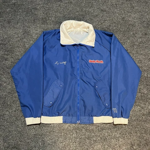 Vintage 80s Baby Ruth Terry Labonte #11 Racing Jacket Medium Cover