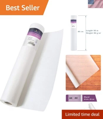 Rollo de papel de calco blanco multiuso (16" x 164') - perfecto para dibujar y manualidades Foto 1 de 4