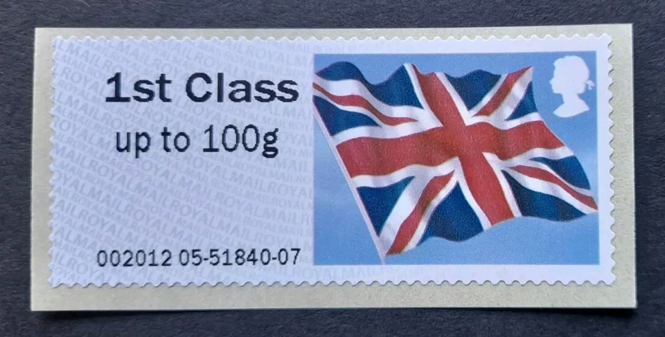 GB 2012 Union Flag  Post and Go Self-Adhesive Stamp MNH  - Image 1 of 1