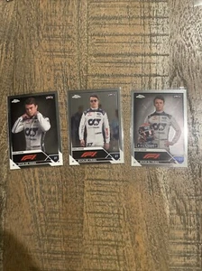 Lotto 3 carte 2023 Topps Chrome Formula 1 F1 Nyck De Vries #67 #68 #193 RC - Foto 1 di 7