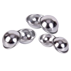 6pcs/3 set Bath Bombs Aluminum Alloy Bath Bomb Mold Ball Shape DIY Bathin-jl - Imagen 1 de 7