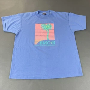 Vintage Single Stitch T Shirt Baptist Medical Center Beaches BMC+B Blue Size XL - Picture 1 of 9