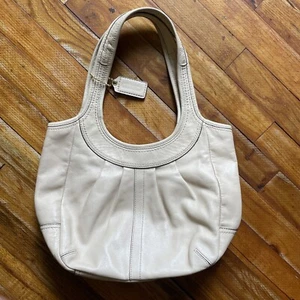 COACH TATTERSALL ERGO PLEATED LEATHER BAG HOBO - Picture 1 of 13
