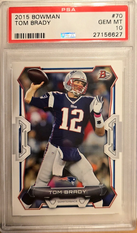 Bowman 70 Tom Brady 2015 PSA 10 GEMA como nuevo Patriots  Foto 1 de 1