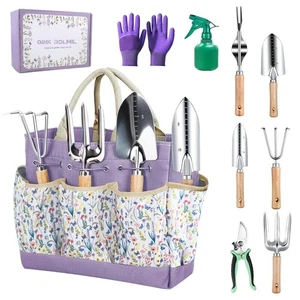 Gardening Tools - 9 Pcs Garden Tool Set Heavy Duty Stainless Steel Garden Sup... - Picture 1 of 6
