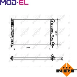 RADIATOR ENGINE COOLING 58169 FOR LANCIA 182 A4.000 1.6L 182 B6.000 1.6L 4cyl - Picture 1 of 6