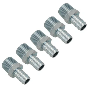 Conector de tubería de 1/4" BSP rosca manguera cola 1/4" (6 mm) montaje de aire paquete de 5 ft033 - Imagen 1 de 7