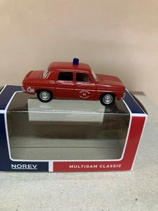RENAULT 8 FIRE/POMPIERS/BOMBEROS apx 1:64 NOREV 3 INCHES (7,5cm) - Imagen 1 de 4