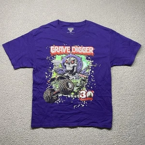 Monster Jam Grave Digger 30th Anniversary Monster Truck T Shirt 2012 Youth XL - Picture 1 of 11