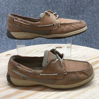 Zapatos Sperry Boat para mujer 7M cuero tostado malla Top Sider Billfish Comfort 9774829 Foto 1 de 4