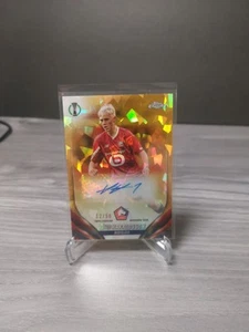 2023-24 Topps Chrome Sapphire Gold Auto /50 Hakon Arnar Haraldsson Hákon #CA-HAH - Picture 1 of 5