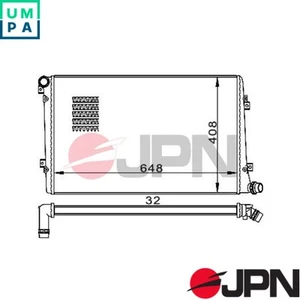 REFRIGERACIÓN MOTOR RADIADOR 60C9063-JPN PARA VW CADDY/III/caja/cuerpo/MPV GOLF TOURAN - Imagen 1 de 7