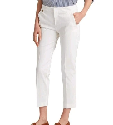 Lauren Ralph Lauren Dress Pants Womens White Size 12P Cotton Blend Professional - Image 1 of 4