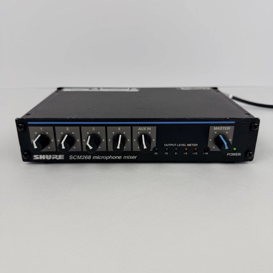 Shure SCM268 Microphone Mixer Tested Working - Image 1 of 4