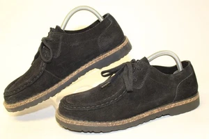 Birkenstock Lace Up Moc Toe Suede Womens Size 9 R 40 / Mens 7 Oxford Shoes - Picture 1 of 24