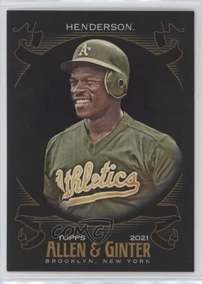2021 Topps Allen & Ginter's X Rickey Henderson #30 HOF - Image 1 of 2