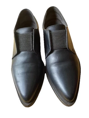 Mocasines Brunello Cucinelli negros con cuentas Monili, talla 8   Foto 1 de 4
