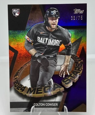COLTON COWSER RC /75 Purple 2024 Topps Series 1 Mega Stars Case Hit SSP - Image 1 of 3