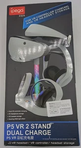 Para PS VR2 estación de carga multifunción controlador con LED RGB - Imagen 1 de 3
