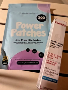 300 Hydrocolloid Tea Tree Oil Pimple Patches & 10% Sulfur Rapid Acne Cream LOT!! - Picture 1 of 15