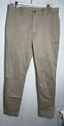 Banana Republic Rapid Movement Chino Mens 32x32 Tapered Fit Brown Stretch Fabric