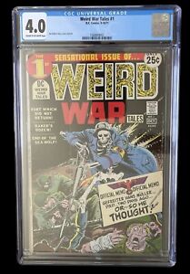 Weird War Tales # 1 CGC 4.0 1971 CRM/OW PGS DC Comics Bronze Age Horror War