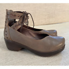 Biza Leather Wedge, Boho, 70'S Style, Tie Ankle With Cutouts, Ladies Size 39, 8M