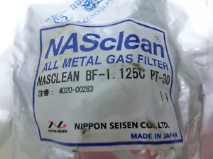 4 Stück Nippon Nasclean BF-1.125C-PT-30, AMAT 4020-00283 Metall-Gasfilter, JP+97042A - Bild 1 von 5